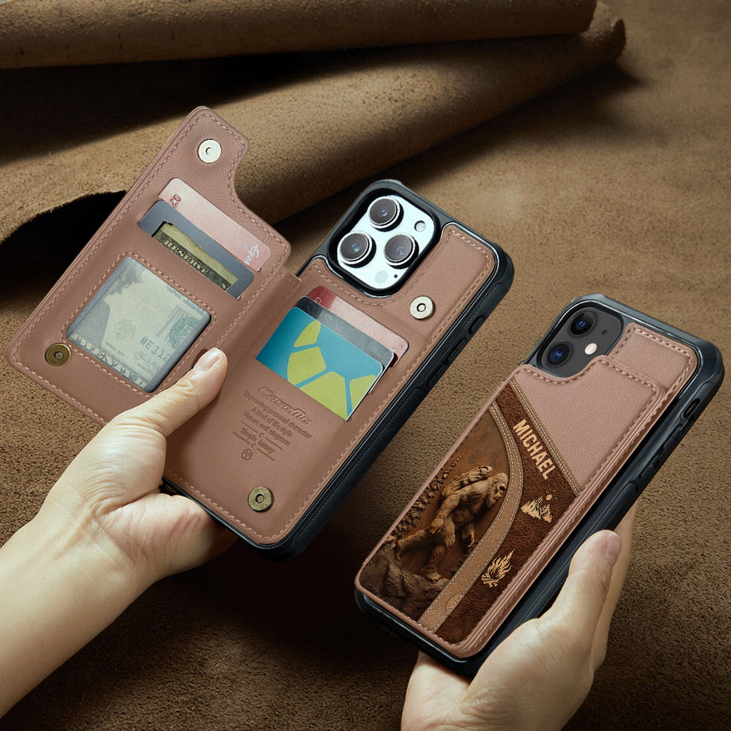 Sasquatch - Personalized Hiking Wallet Phone Case