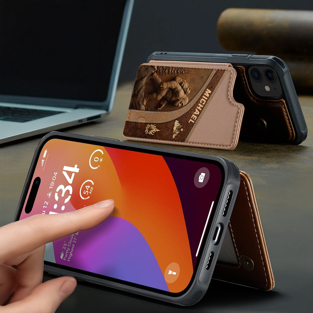 Sasquatch - Personalized Hiking Wallet Phone Case