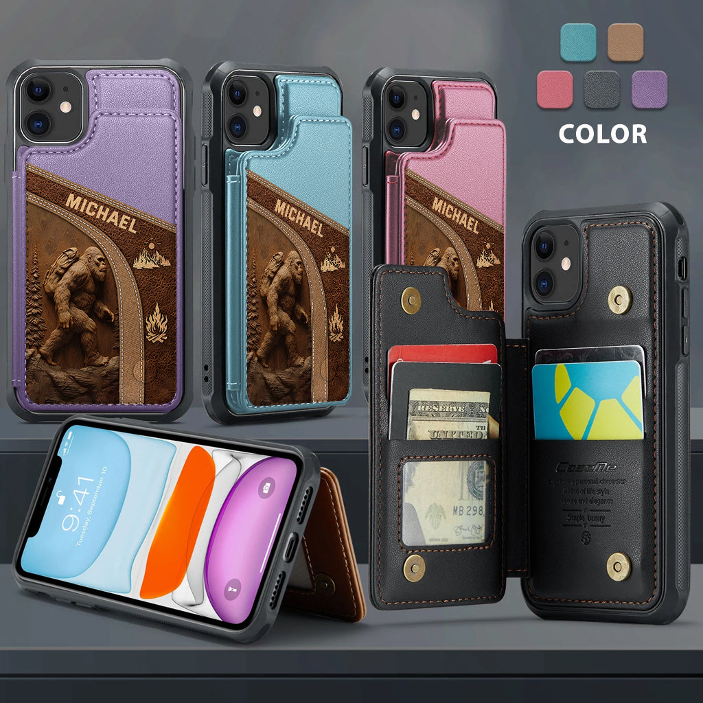 Sasquatch - Personalized Hiking Wallet Phone Case