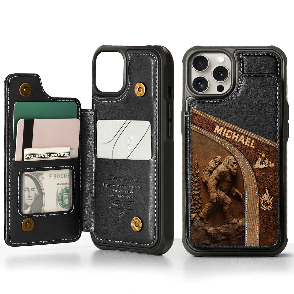 Sasquatch - Personalized Hiking Wallet Phone Case