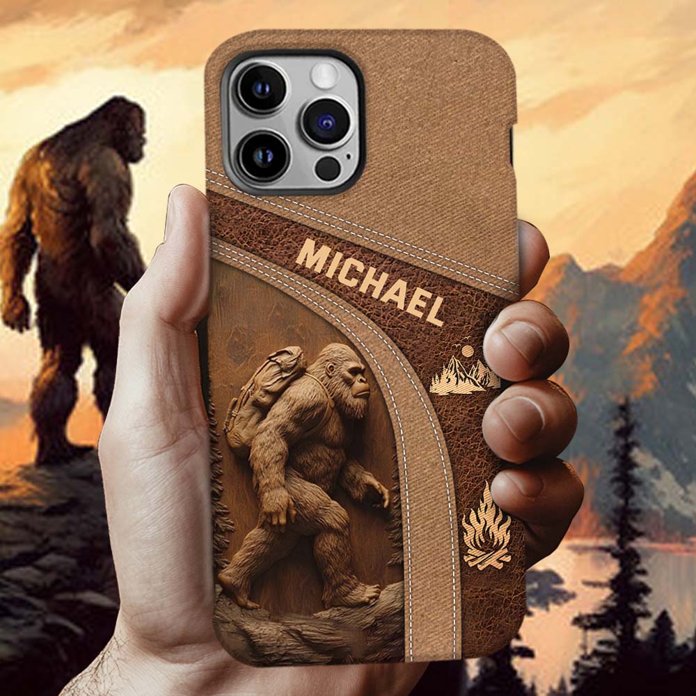 Sasquatch - Personalized Hiking Full Print Phone Case