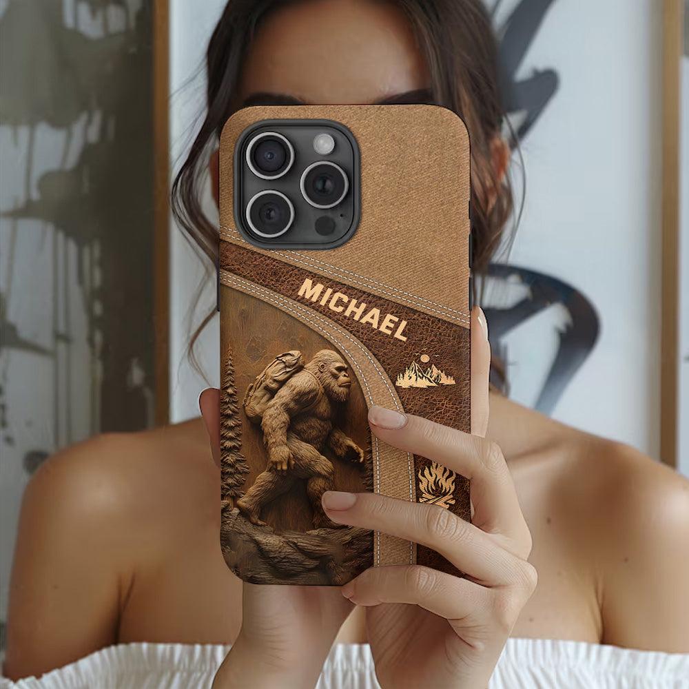 Sasquatch - Personalized Hiking Full Print Phone Case