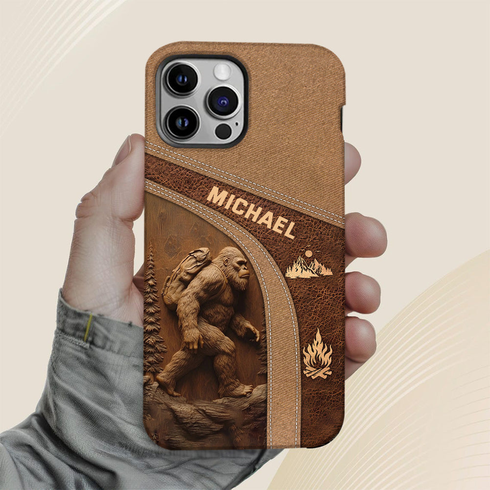Sasquatch - Personalized Hiking Full Print Phone Case