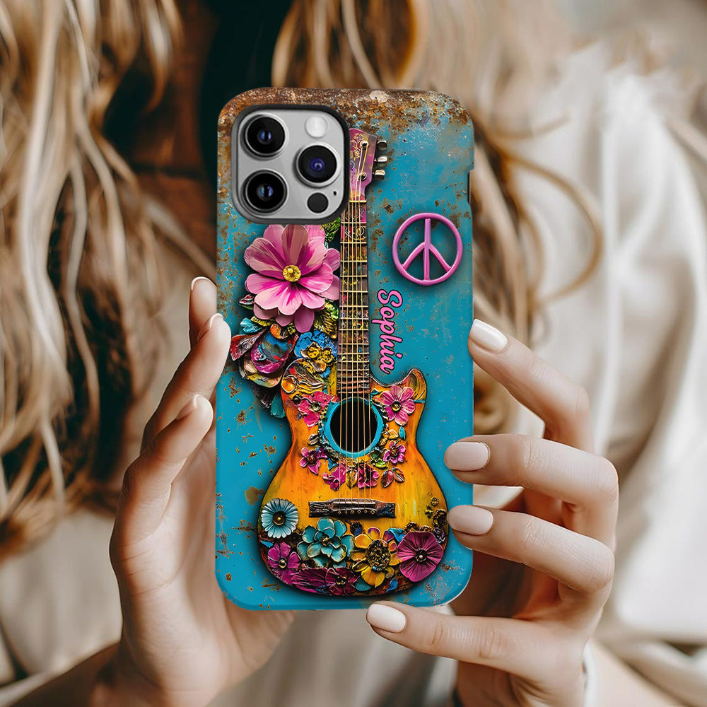 Hippie Soul – Personalisierte Handyhülle mit Hippie-Vollbilddruck