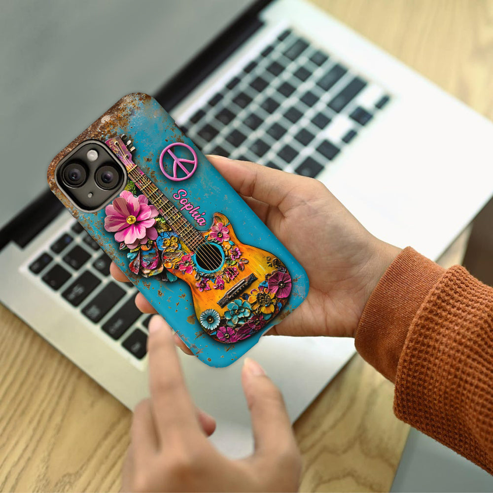 Hippie Soul – Personalisierte Handyhülle mit Hippie-Vollbilddruck