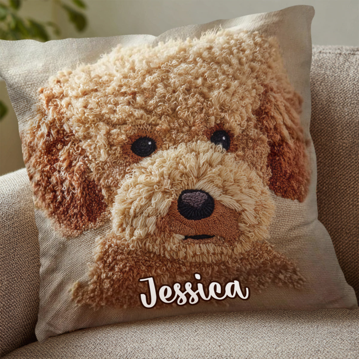 Poodle Lovers - Personalized Poodles Throw Pillow
