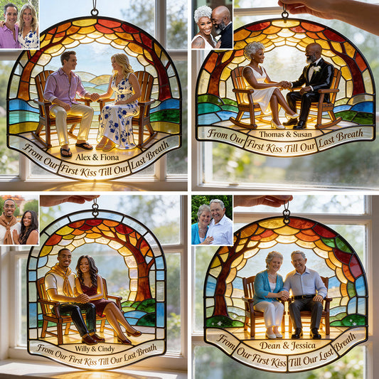 Vom ersten Kuss bis zum letzten Atemzug – Personalisierter Fensterhänger für Paare