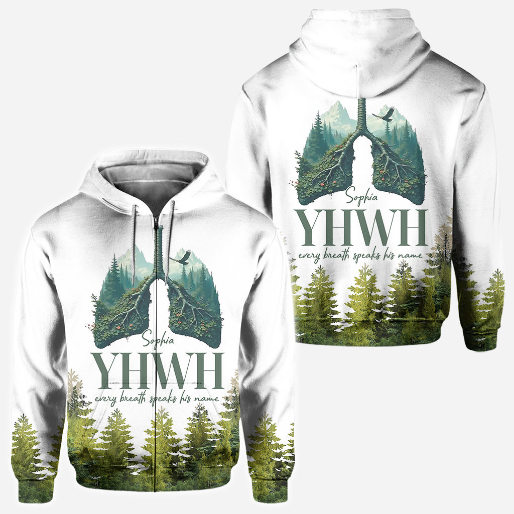 YHWH spricht seinen Namen - Personalisiertes christliches Allover-Shirt