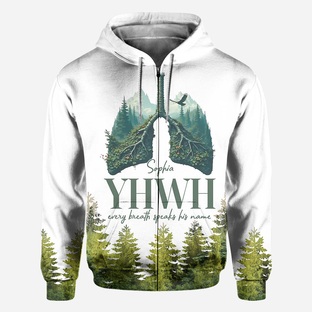 YHWH spricht seinen Namen - Personalisiertes christliches Allover-Shirt