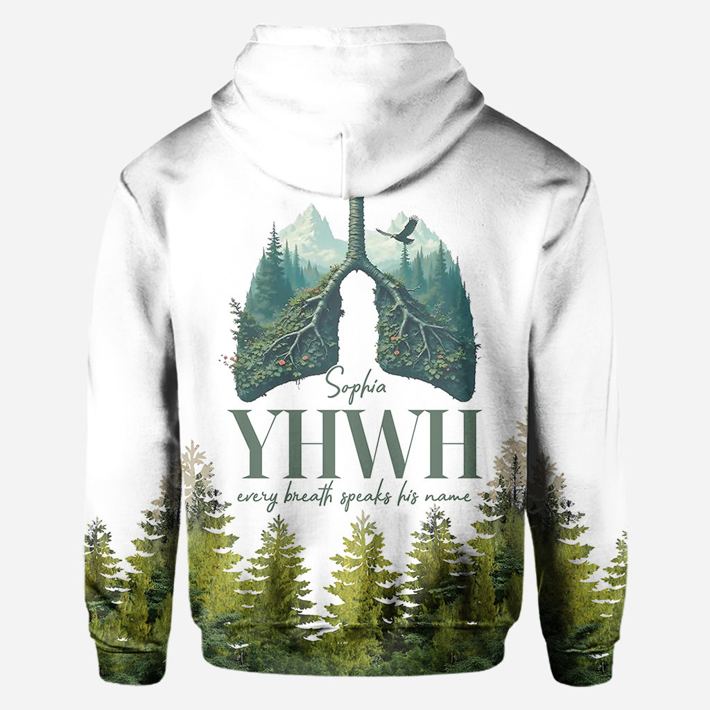 YHWH spricht seinen Namen - Personalisiertes christliches Allover-Shirt
