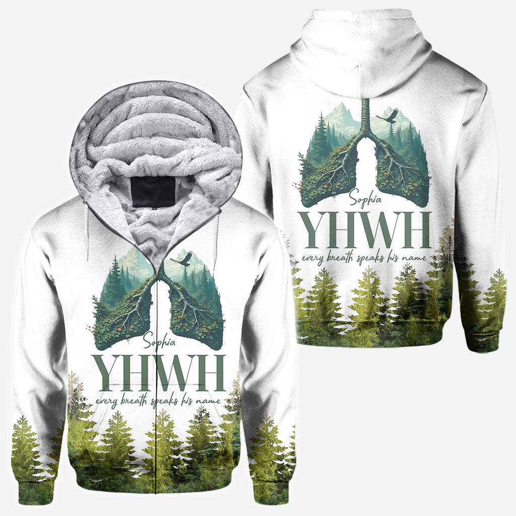 YHWH spricht seinen Namen - Personalisiertes christliches Allover-Shirt