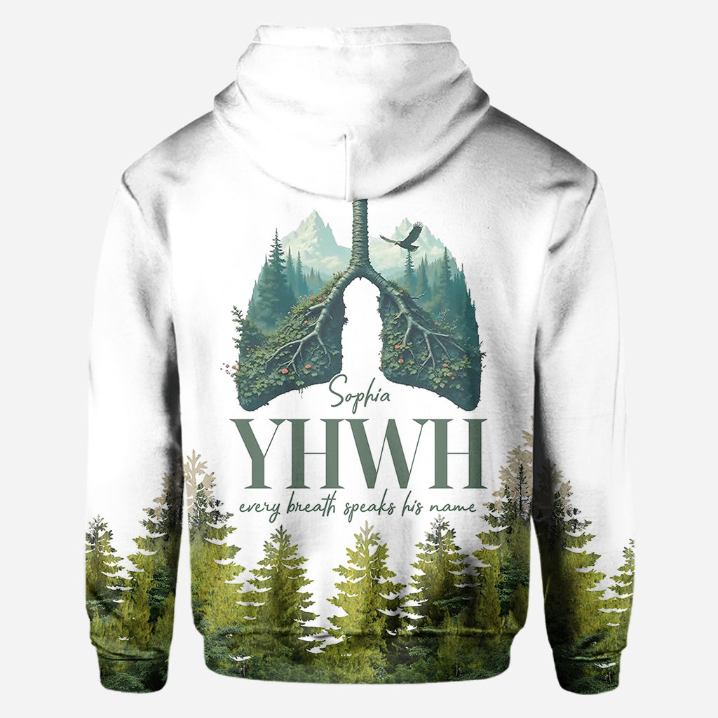 YHWH spricht seinen Namen - Personalisiertes christliches Allover-Shirt