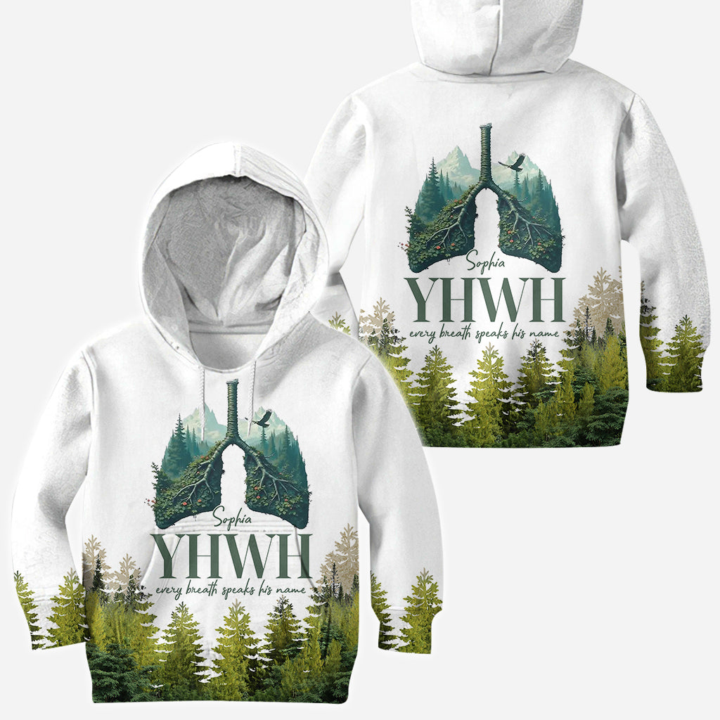 YHWH spricht seinen Namen - Personalisiertes christliches Allover-Shirt