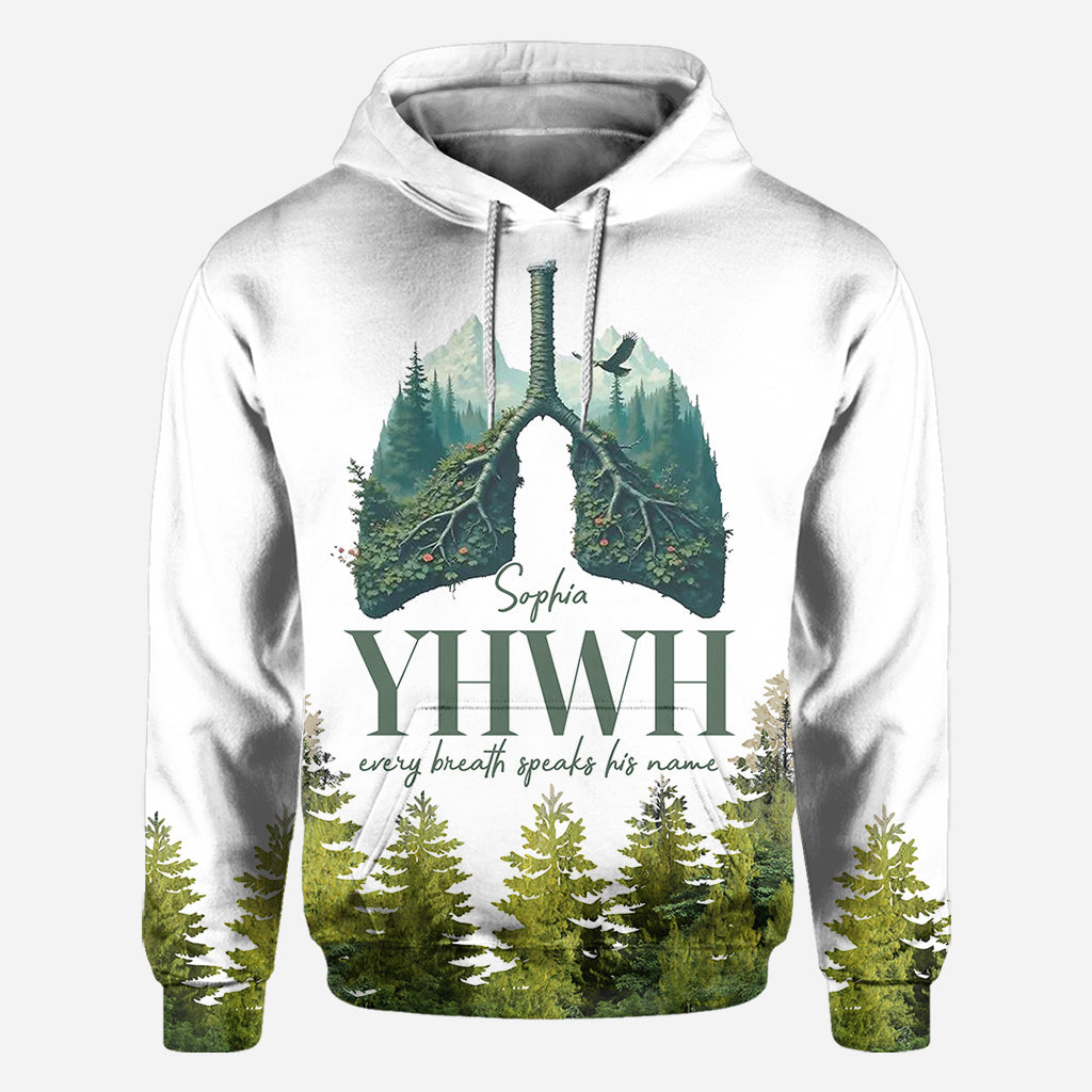YHWH spricht seinen Namen - Personalisiertes christliches Allover-Shirt