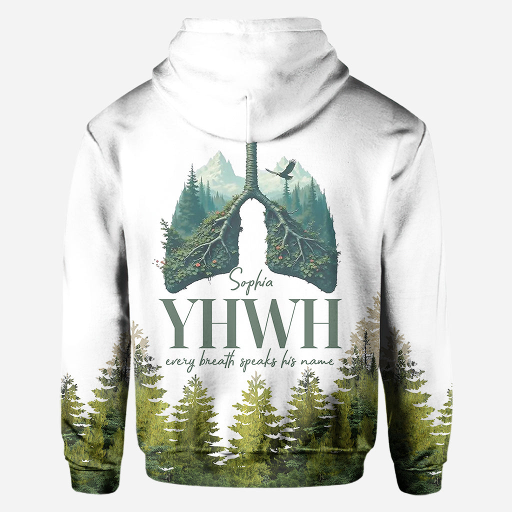 YHWH spricht seinen Namen - Personalisiertes christliches Allover-Shirt