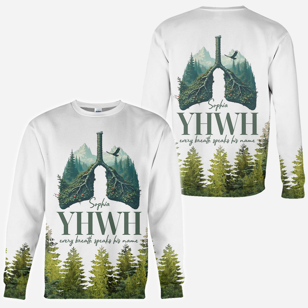 YHWH spricht seinen Namen - Personalisiertes christliches Allover-Shirt