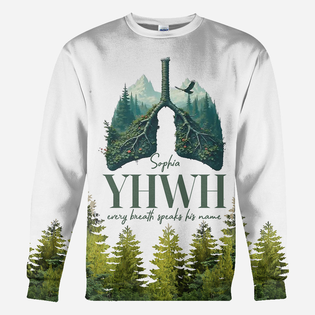 YHWH spricht seinen Namen - Personalisiertes christliches Allover-Shirt