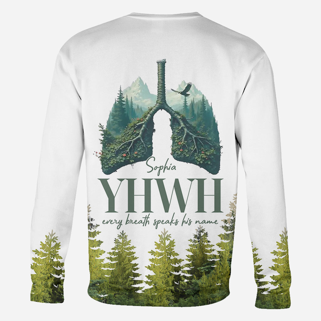 YHWH spricht seinen Namen - Personalisiertes christliches Allover-Shirt