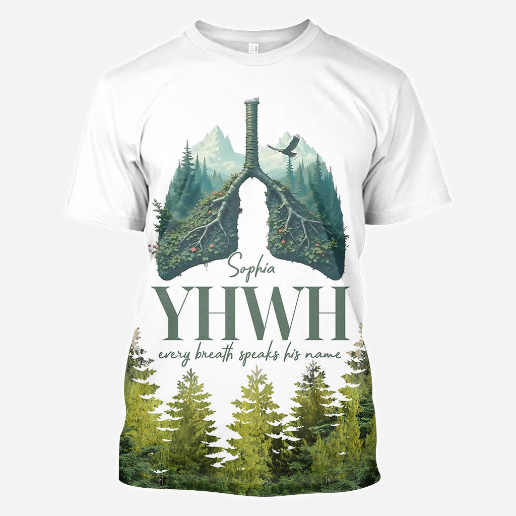 YHWH spricht seinen Namen - Personalisiertes christliches Allover-Shirt