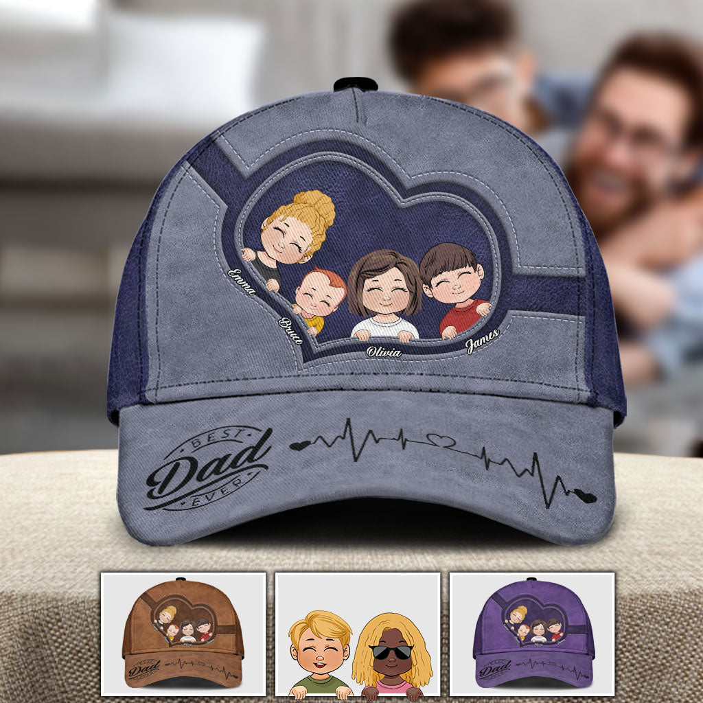 Bester Papa aller Zeiten – Personalisierte klassische Vaterkappe