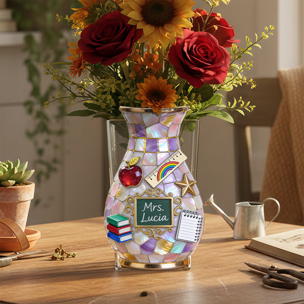 Teacher Gifts - Personalized Teacher Acrylic Pot