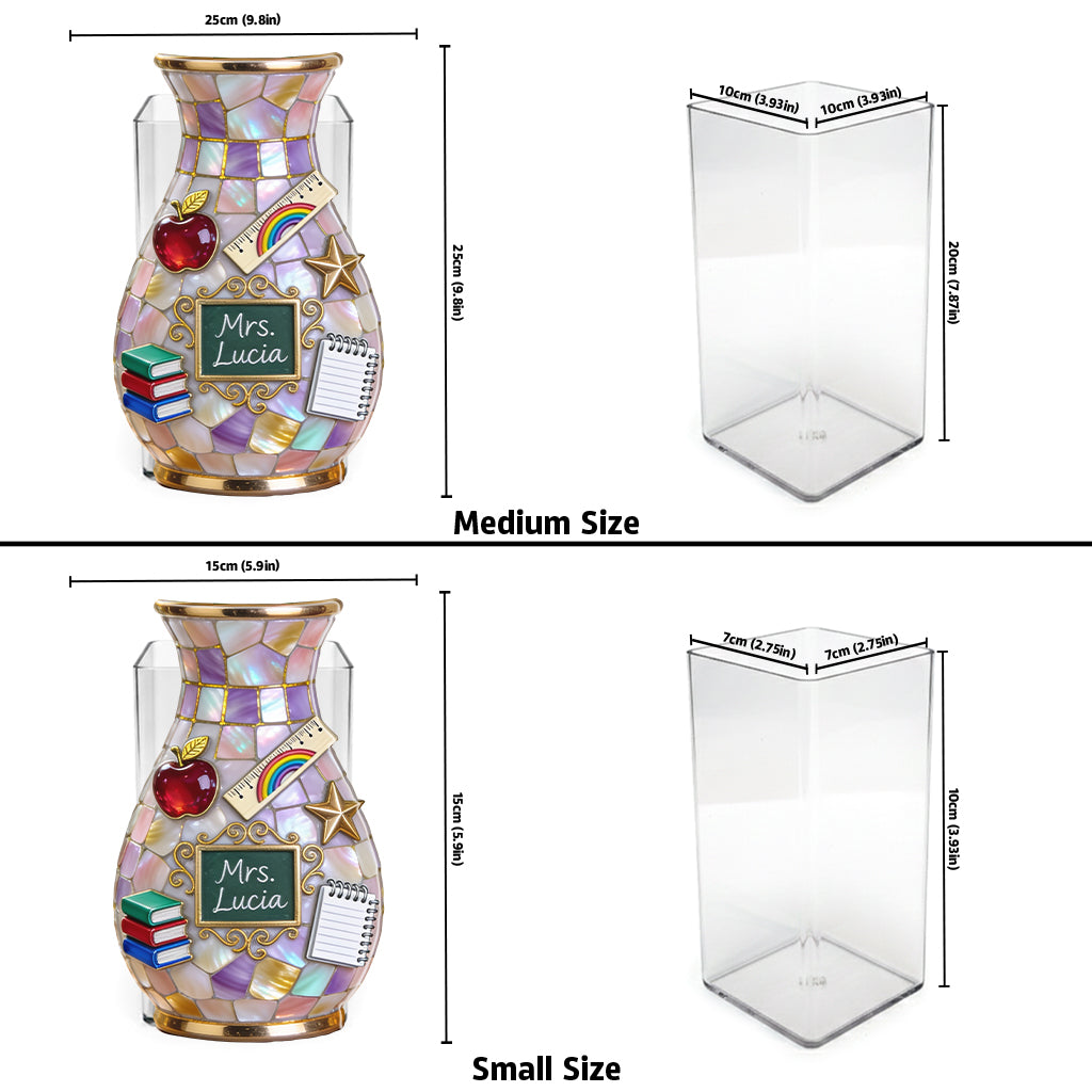 Teacher Gifts - Personalized Teacher Acrylic Pot
