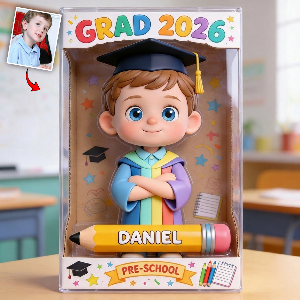 Preschool Kindergarten Graduation - Personalized Kid Custom Shaped Acrylic Plaque