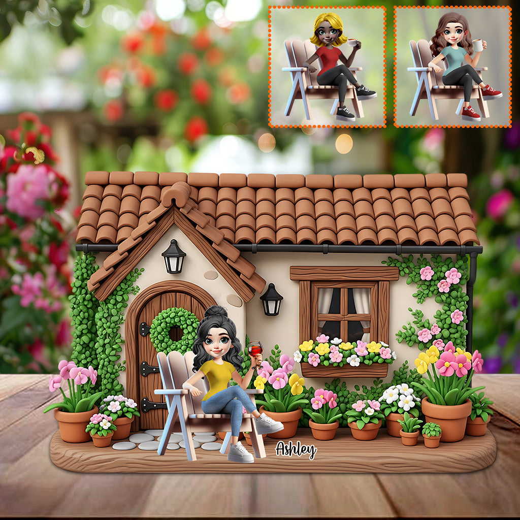 Mein schöner Garten – Personalisierte Gartenplakette aus Acryl in individueller Form