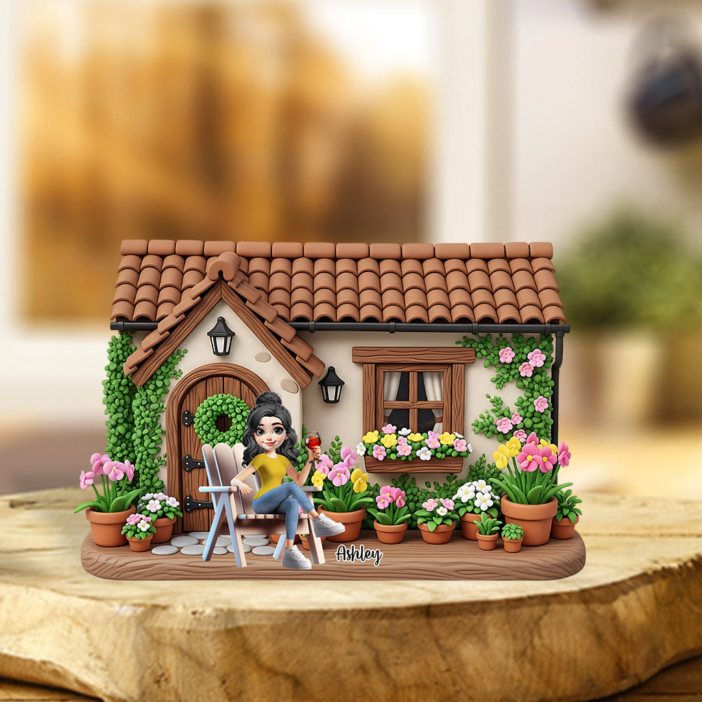 Mein schöner Garten – Personalisierte Gartenplakette aus Acryl in individueller Form