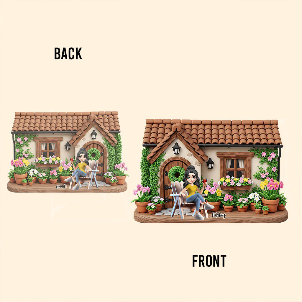 Mein schöner Garten – Personalisierte Gartenplakette aus Acryl in individueller Form