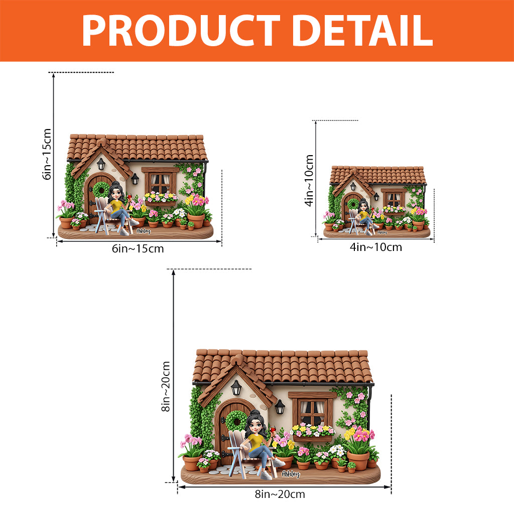 Mein schöner Garten – Personalisierte Gartenplakette aus Acryl in individueller Form