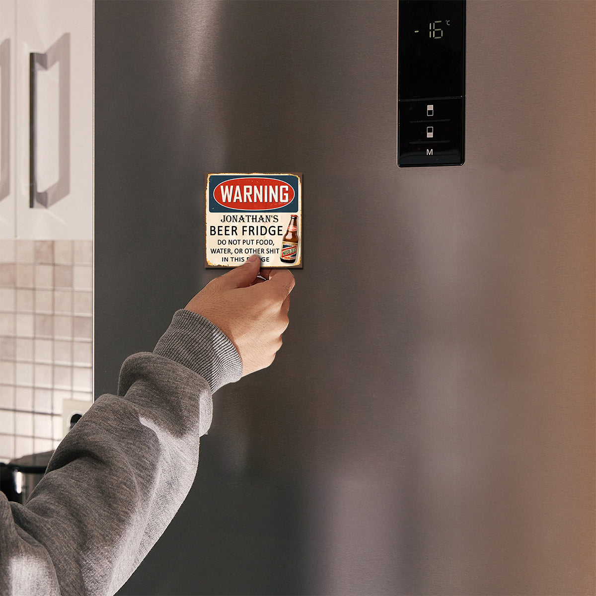 Beer Fridge - Personalized Beer Magnet