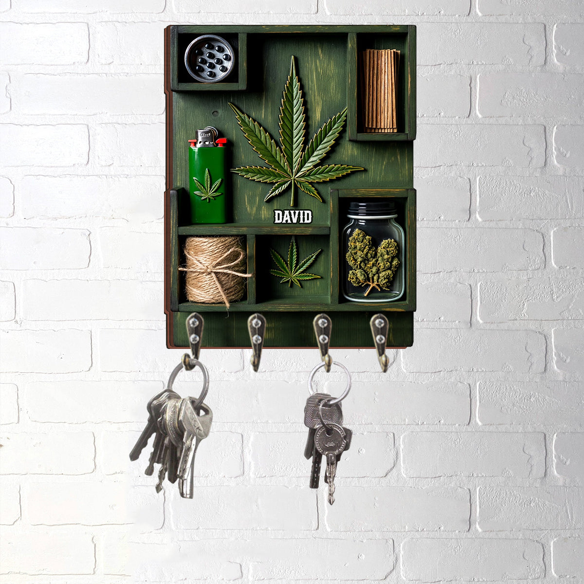 Magic Leaf – Personalisierter, individuell geformter Hängeständer für Cannabis
