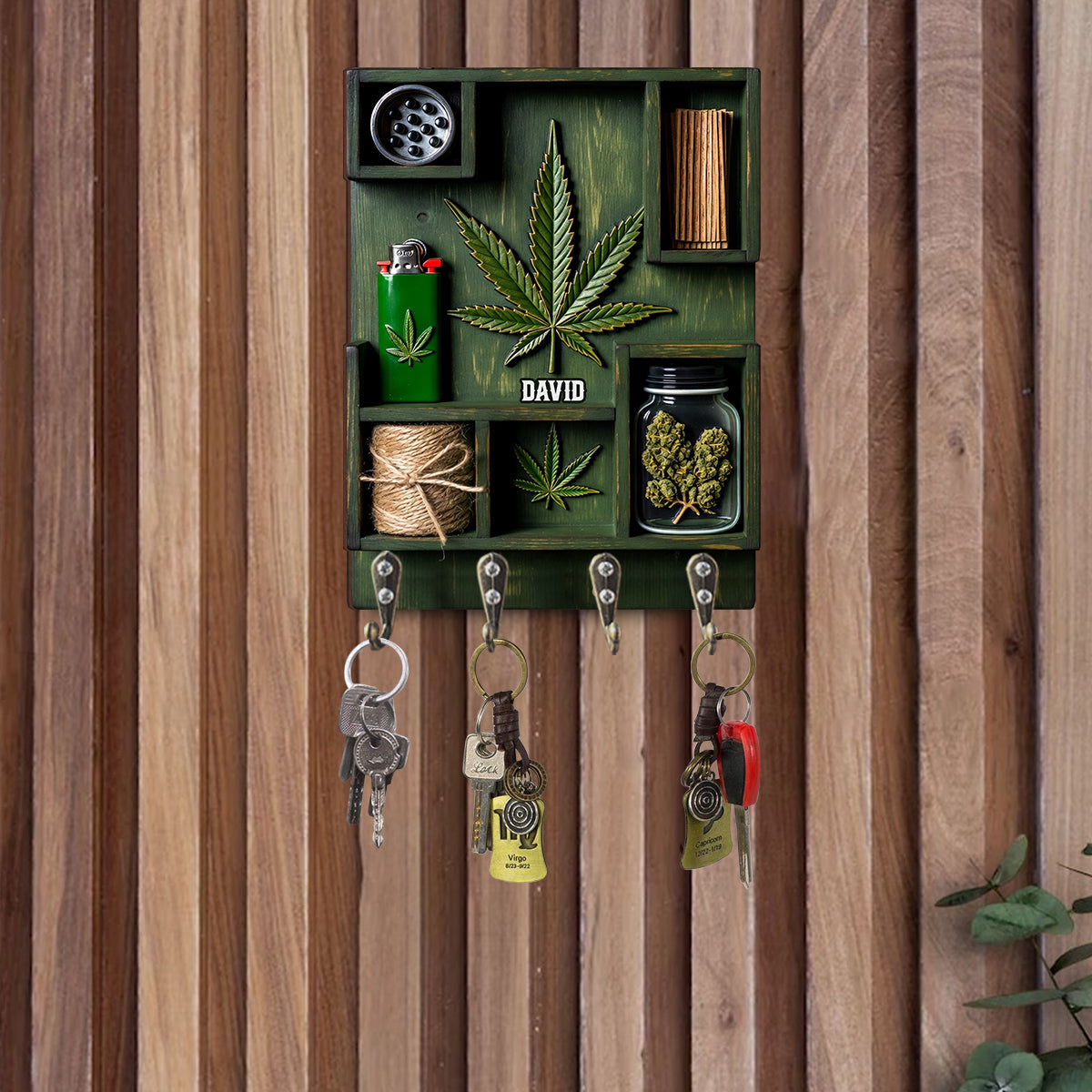 Magic Leaf – Personalisierter, individuell geformter Hängeständer für Cannabis