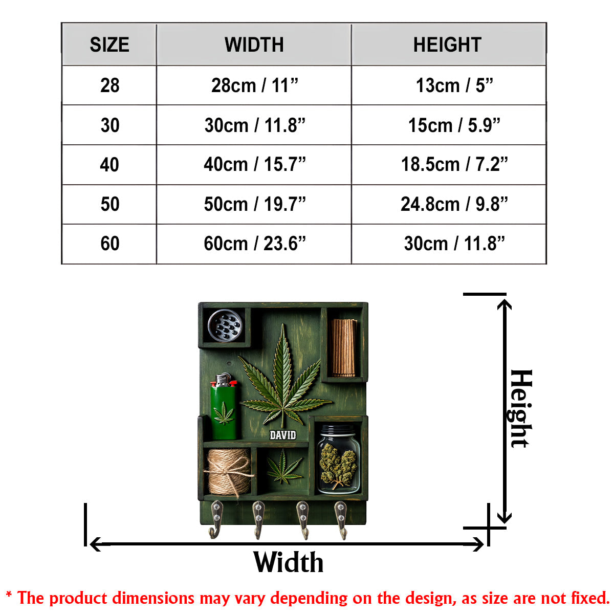 Magic Leaf – Personalisierter, individuell geformter Hängeständer für Cannabis