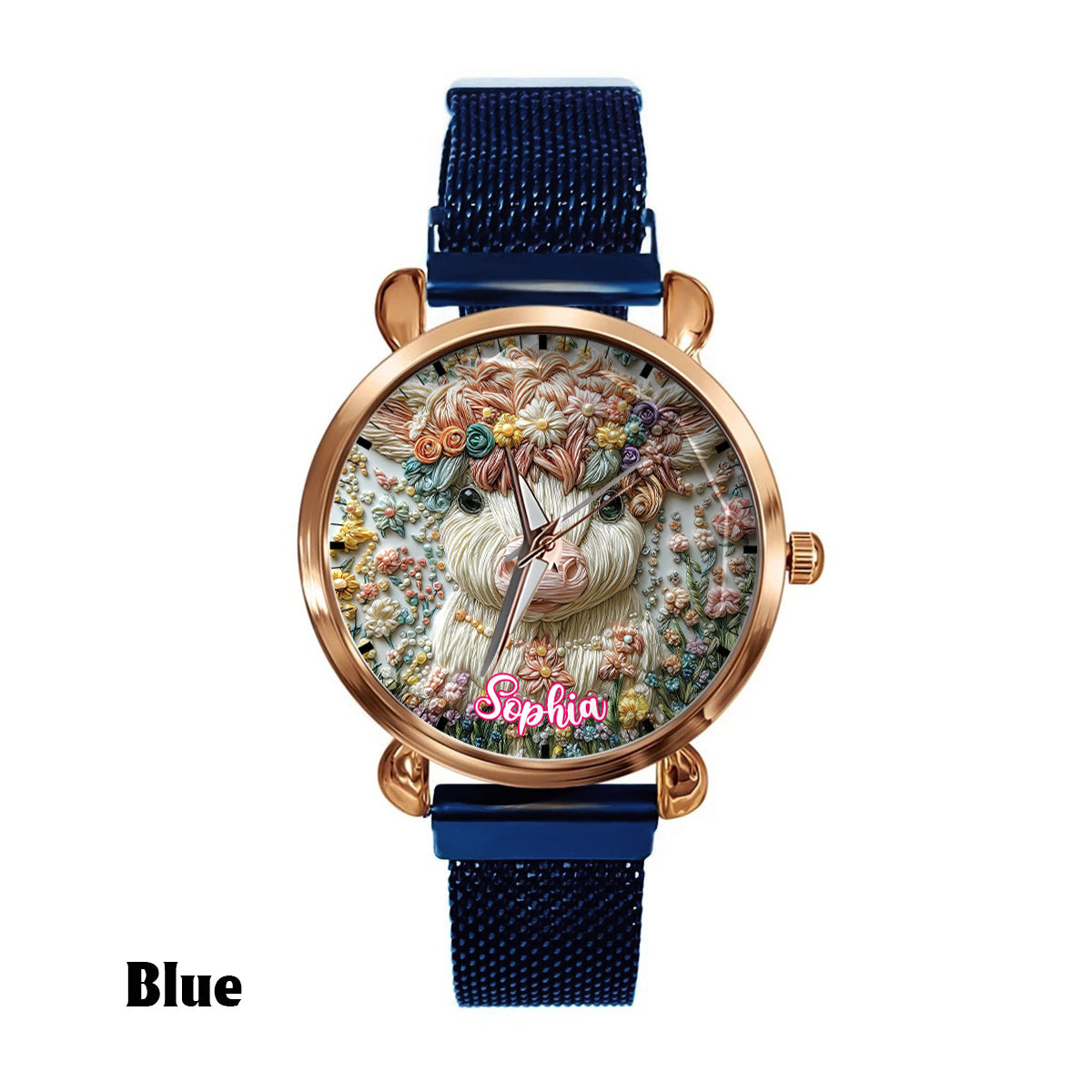 Beautiful Highland Cow - Personalized Highland Cow Women Hand Watch