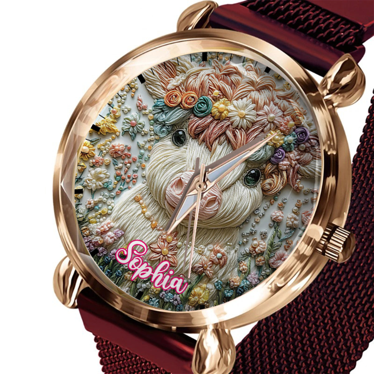 Beautiful Highland Cow - Personalized Highland Cow Women Hand Watch