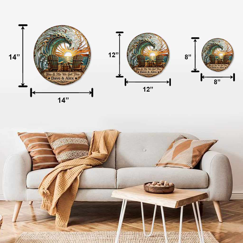 Wir haben das - Personalisierte Metalltafel für Paare