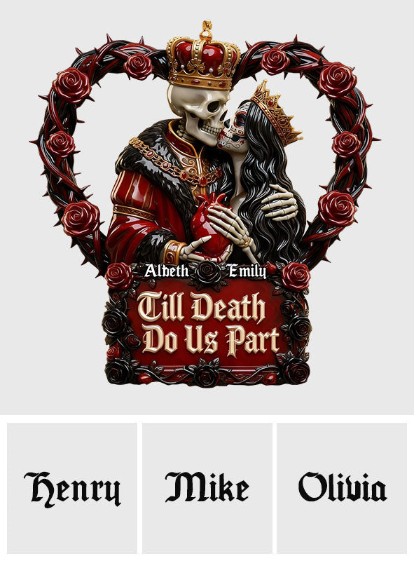 Bis wir Geister sind – Personalisierte Acrylplakette für Paare in individueller Form