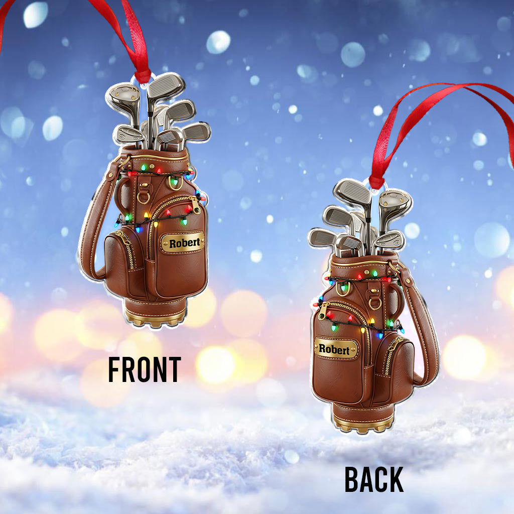 Merry Christmas - Personalized Golf Ornament