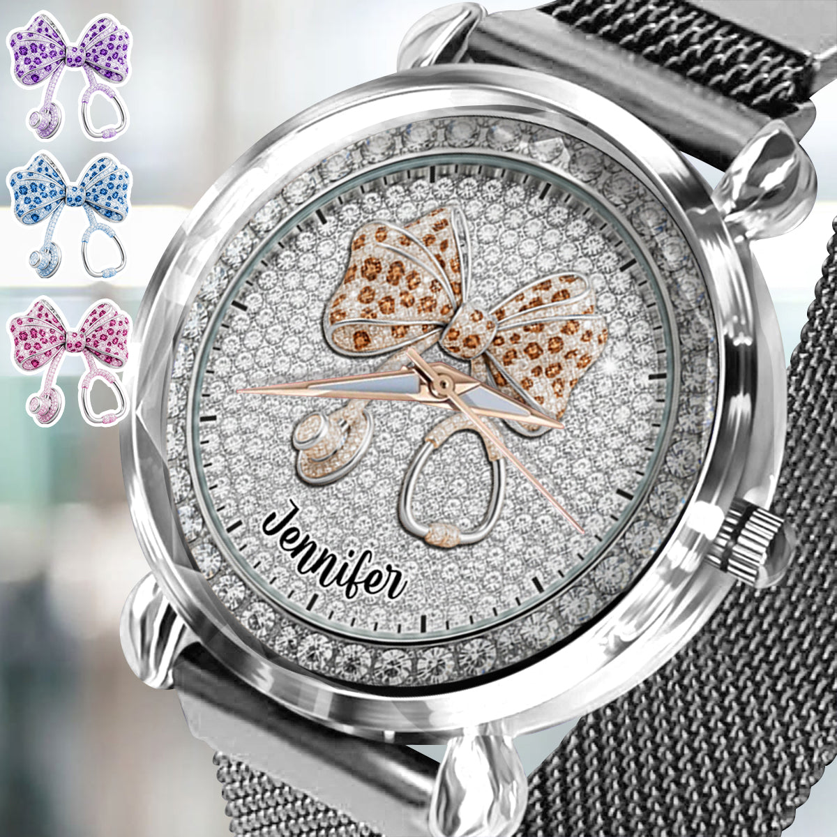 Nurse Life – Personalisierte Armbanduhr für Krankenschwestern 