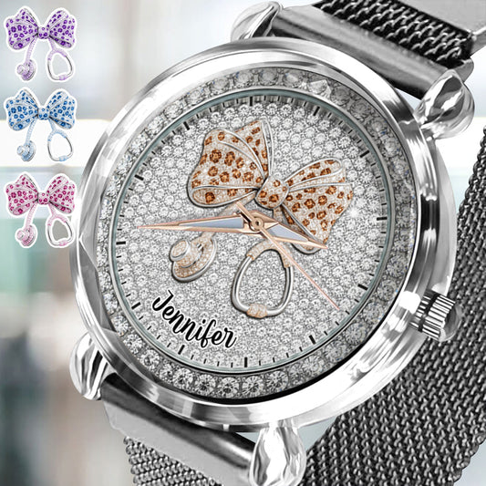 Nurse Life – Personalisierte Armbanduhr für Krankenschwestern 