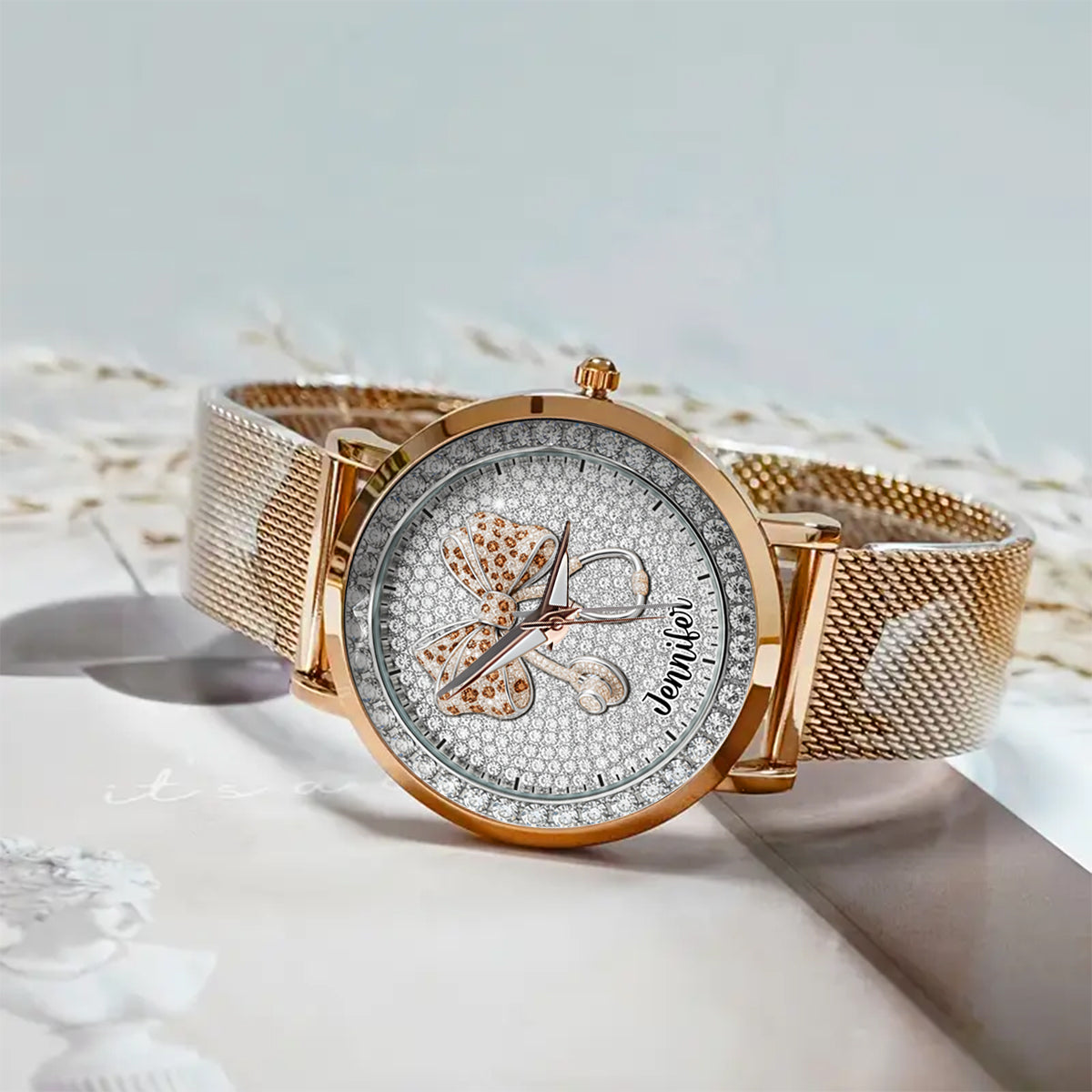 Nurse Life – Personalisierte Armbanduhr für Krankenschwestern 