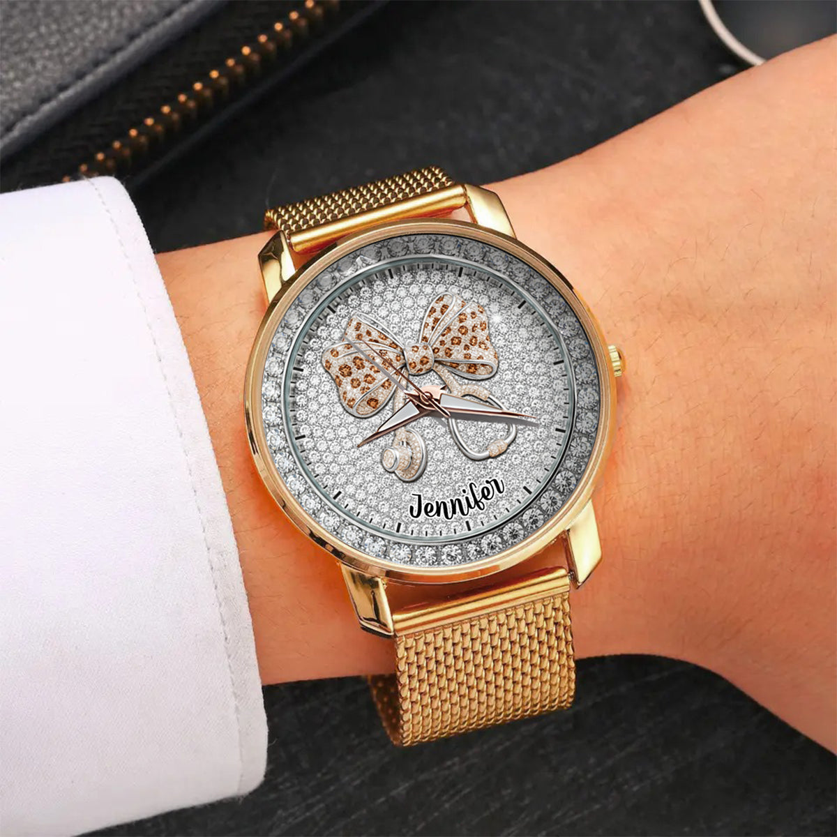 Nurse Life – Personalisierte Armbanduhr für Krankenschwestern 