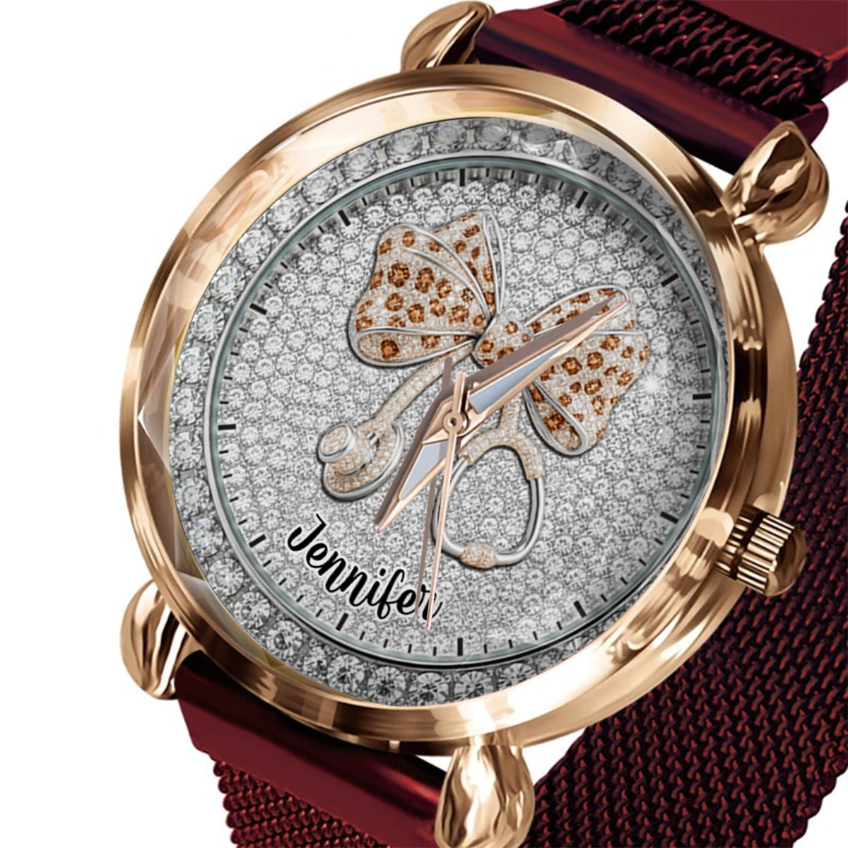 Nurse Life – Personalisierte Armbanduhr für Krankenschwestern 