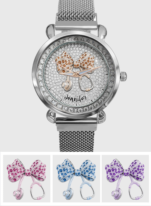 Nurse Life – Personalisierte Armbanduhr für Krankenschwestern 