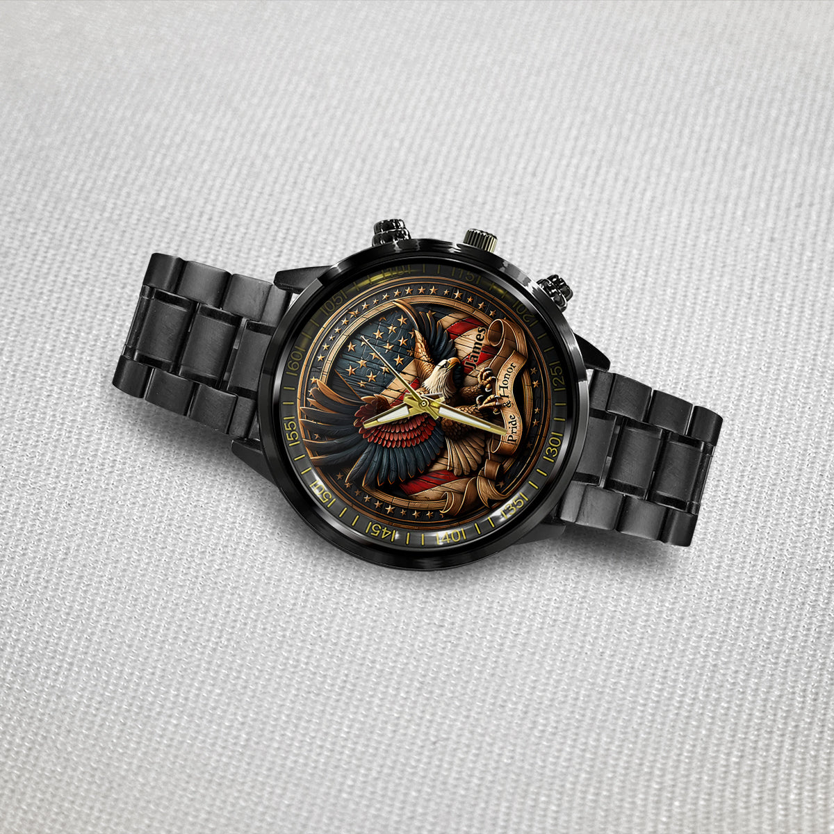 Pride & Honor - Personalized Bald Eagle Hand Watch