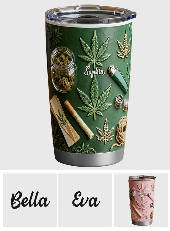 Green Magic Leaf - Personalized Weed Tumbler