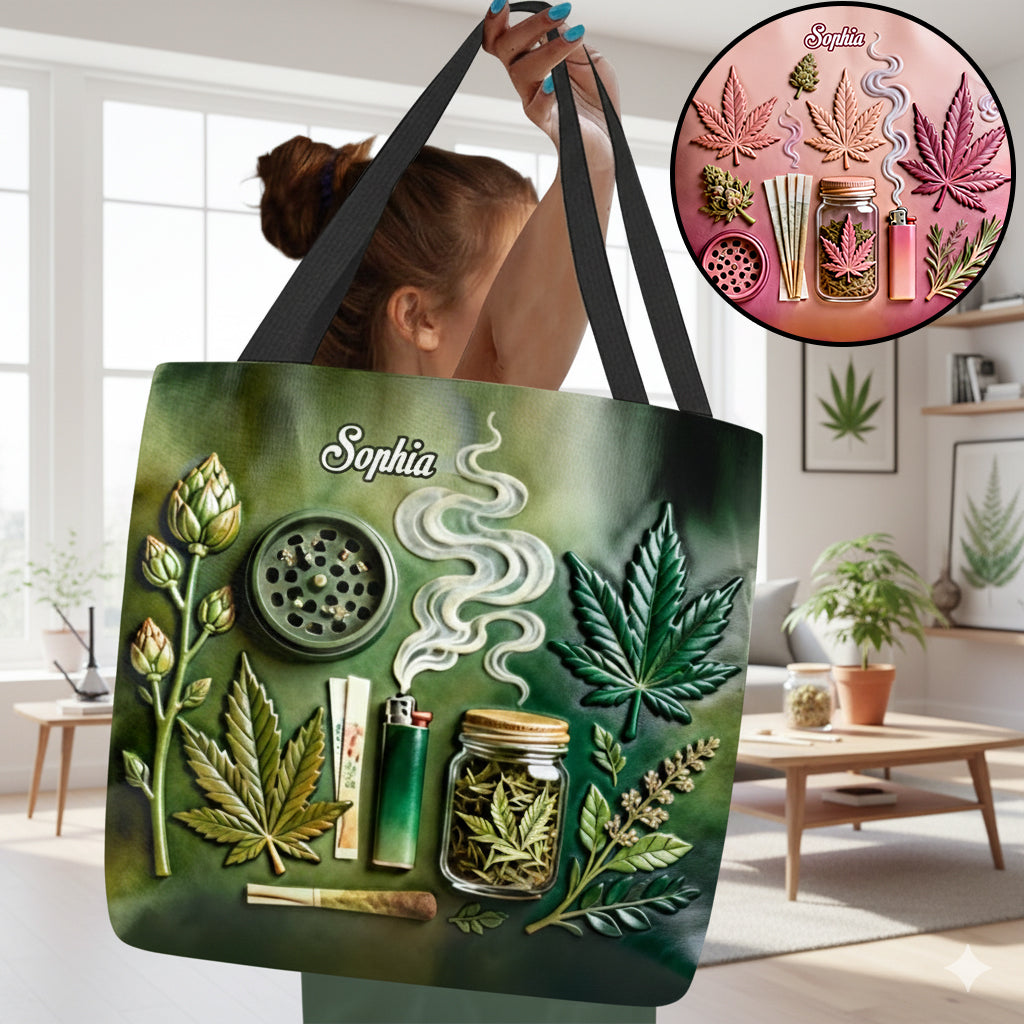 Green Magic Leaf – Personalisierte Tragetasche für Cannabis
