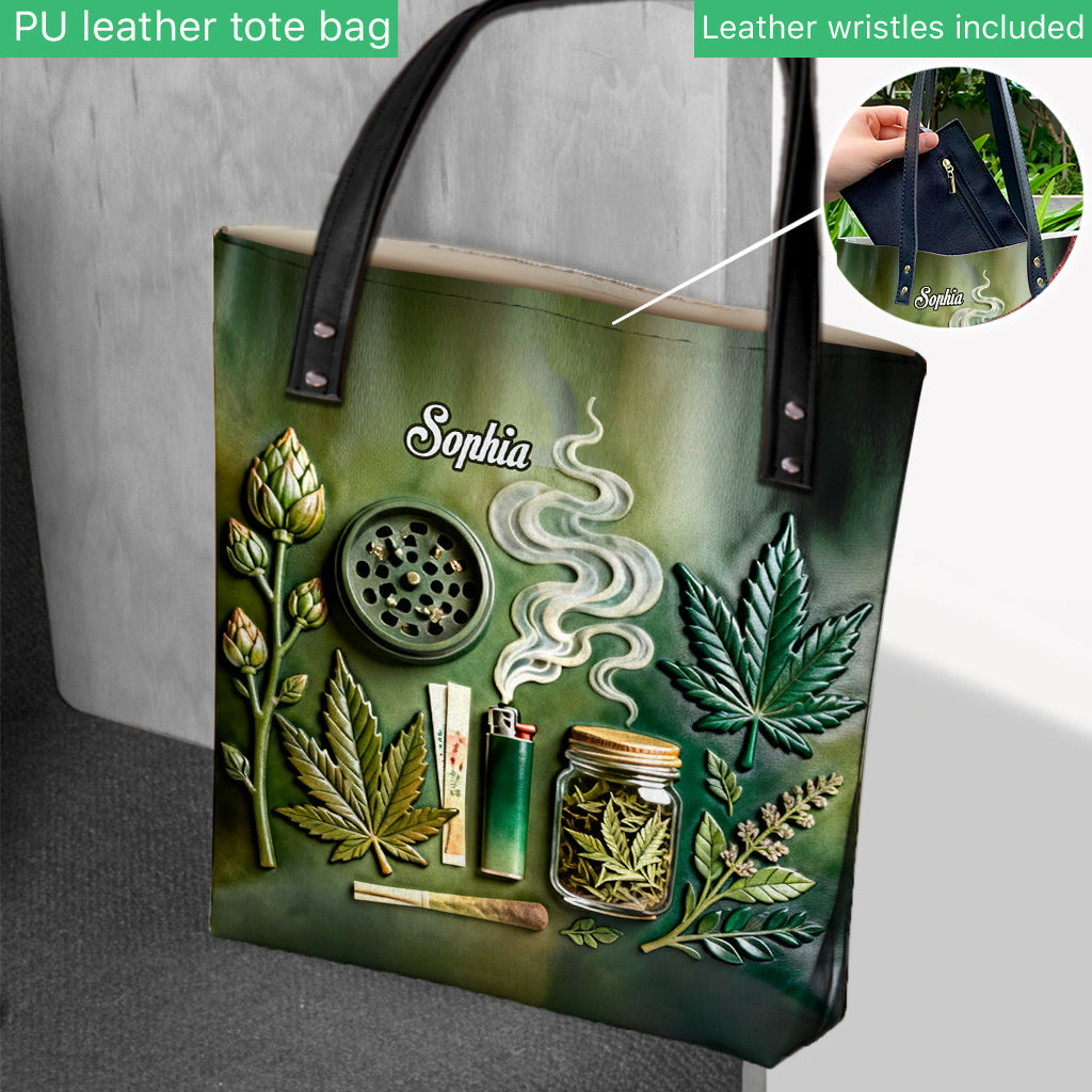 Green Magic Leaf – Personalisierte Tragetasche für Cannabis